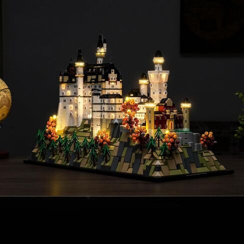 إضاءة LED متوافقة مع قلعة Lego Neuschwanstein 21063 - مجموعة إضاءة RC مخصصة متوافقة مع Lego Architecture 21063، غير متضمنة النموذج in Saudi Arabia