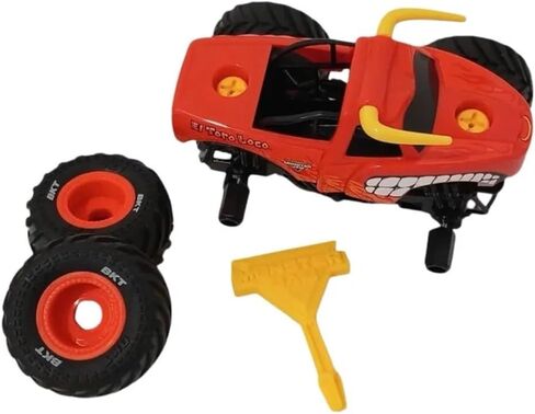 Monster Jam EL Toro Loco Build & Rebuild Mechanix Truck Kit 1:43 Scale – Ready to Race Toy Truck with Screwdriver, Includes 4 Wheels – Official Monster Jam Buildable Truck for Kids Ages 3+ in Saudi Arabia