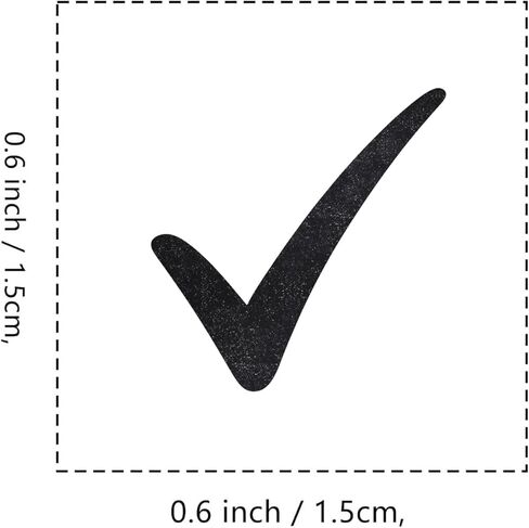 Check Mark Rubber Stamp, 3/5 Inch Small Mini Stamp for Scrapbooking Card Making Planner in Saudi Arabia