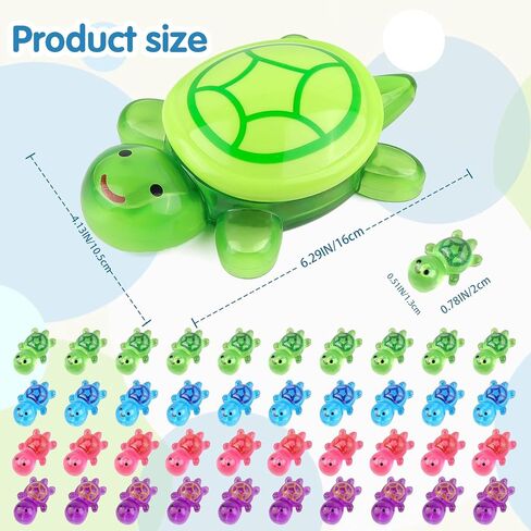 50PCS Luminous Mini Resin Turtle with 1 Pc Jumbo Resin Turtles, Miniature Tiny Turtles Glow in The Dark for Garden Dollhouse Micro Landscaping in Saudi Arabia