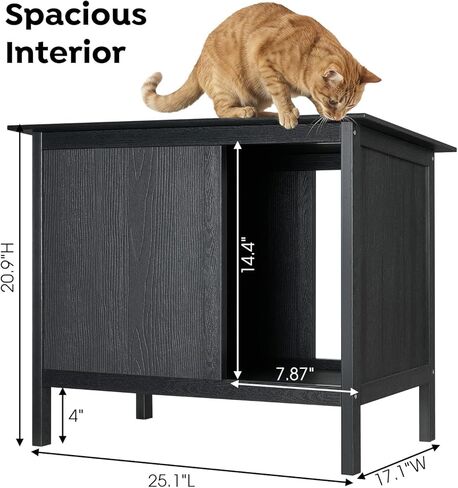Veehoo Outdoor Cat Feeding Station, Cat Shelter Outdoor Weatherproof with 2 Entrances, Elevated Waterproof Feral Stray Cats House for Food and Water in Saudi Arabia