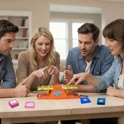 Tilt and Shout Game, Fun Family Desk Board, Fast-Paced Family Party Games, Interactive Marble-Run Games, Speedy Fast-Paced for Game Night in Saudi Arabia