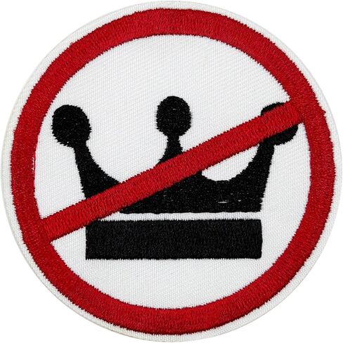 3'' Abolish ICE No Kings in America Embroidered Iron-On Patch in Saudi Arabia