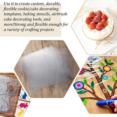 4 mil 12 Inches x 40ft Rolls Acetate Sheets Blank Stencil Sheets Transparency Mylar Stencils Sheet Transparency Blank Template Material Acetate for Cutting Machines (Clear) in Kuwait