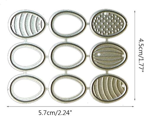 Easter Eggs Metal Cutting Dies Embossing Dies Stamps for Card Making DIY Embossing Photo Album Decorative Craft Embossing Dies Clearance Metal Scrapbooking Die-Cuts Card Making Accessories in Saudi Arabia