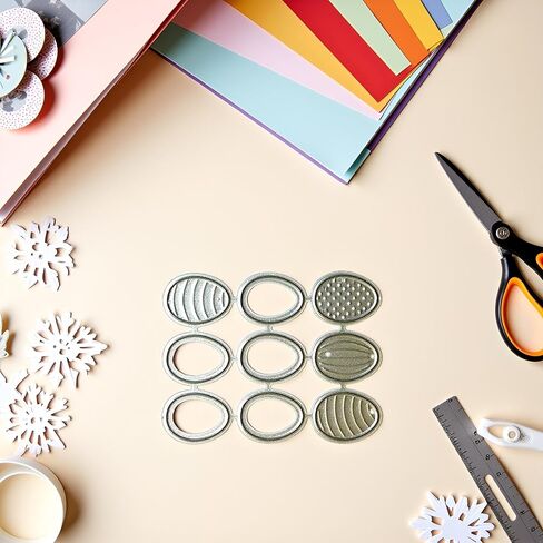 Easter Eggs Metal Cutting Dies Embossing Dies Stamps for Card Making DIY Embossing Photo Album Decorative Craft Embossing Dies Clearance Metal Scrapbooking Die-Cuts Card Making Accessories in Saudi Arabia
