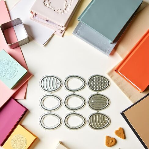 Easter Eggs Metal Cutting Dies Embossing Dies Stamps for Card Making DIY Embossing Photo Album Decorative Craft Embossing Dies Clearance Metal Scrapbooking Die-Cuts Card Making Accessories in Saudi Arabia