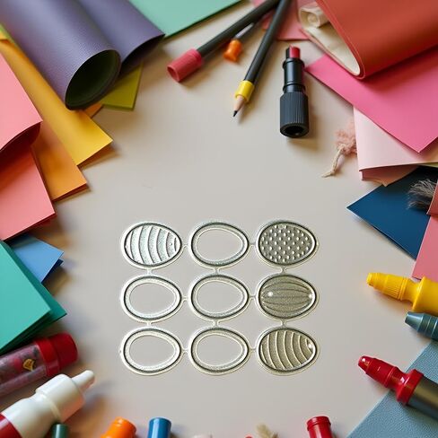 Easter Eggs Metal Cutting Dies Embossing Dies Stamps for Card Making DIY Embossing Photo Album Decorative Craft Embossing Dies Clearance Metal Scrapbooking Die-Cuts Card Making Accessories in Saudi Arabia