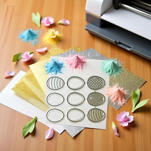 Easter Eggs Metal Cutting Dies Embossing Dies Stamps for Card Making DIY Embossing Photo Album Decorative Craft Embossing Dies Clearance Metal Scrapbooking Die-Cuts Card Making Accessories in Saudi Arabia
