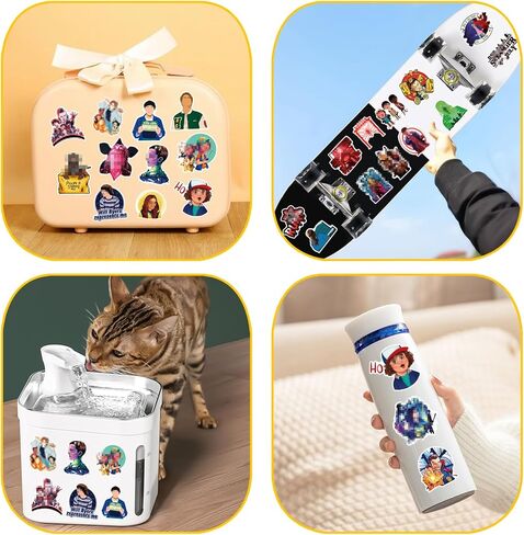 100 قطعة من ملصقات Stranger Things 5 ​​- ملصقات موضوعية للفيلم للموسم الخامس - فينيل مقاوم للماء سهل الالتصاق وقابل للإزالة لمحبي محبي سجل القصاصات وزجاجات المياه للمراهقين in Kuwait