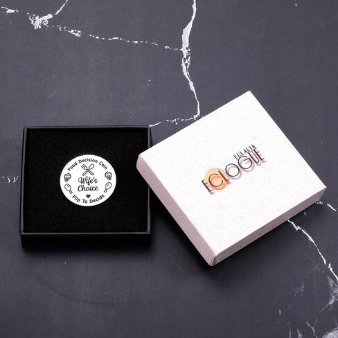 Food Decision Coin - Husband Wife Valentines Date Night Gift for Men Women, Valentines Day Gift Decision Coin 1 Anniversary Keychain Gifts, Funny Food Decide Coins for Boyfriend Girlfriend Couples in Saudi Arabia