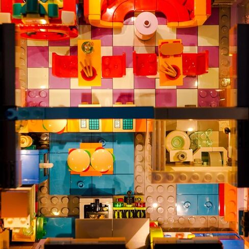 BrickBling LED Light Compatible with Lego The Simpsons: Krusty Burger, Creative Lighting Compatible with Lego 10352- Not Come with Model in Saudi Arabia