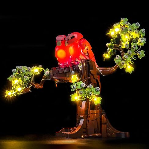 مصباح LED BrickBling متوافق مع Lego Love Birds، مجموعة إضاءة إبداعية متوافقة مع Lego 21365 - أفكار هدايا لعيد الحب - بدون نموذج in Saudi Arabia