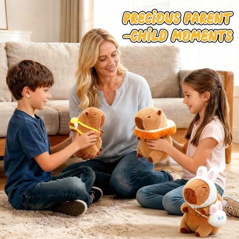 Capybara Plush with Clothes & Accessories,Christmas Stuffed Animals, 10.2 in Cute Capybara Stuffed Animal Plush Toys,Birthday Gifts&Dress Up Cute Plushies for Boys/Girls (Bee) in Saudi Arabia