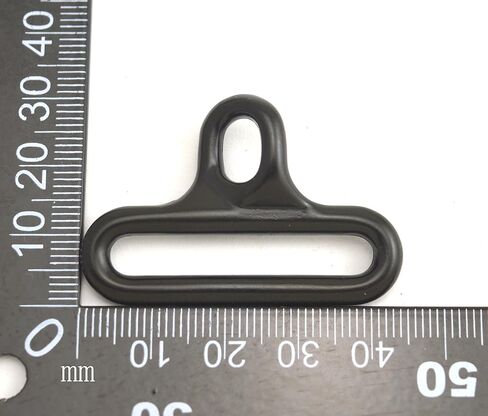 Wuuycoky 1.5 بوصة القطر الداخلي سبائك الزنك الأسود مثلث مشبك التواء رئيس مثلث الضابط حلقة حزمة من 10 in Kuwait