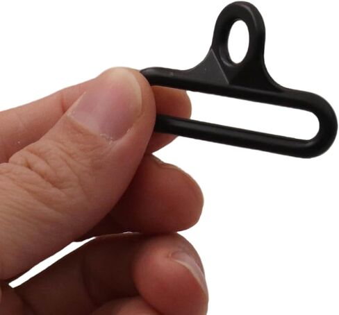 Wuuycoky 1.5 بوصة القطر الداخلي سبائك الزنك الأسود مثلث مشبك التواء رئيس مثلث الضابط حلقة حزمة من 10 in Kuwait