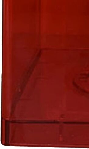 Piggy Bank, Shatterproof Clear Money Saving Bank Building Block Design Rectangular Transparent Saving Box for Storage Box Home Decor Ornament(Red) in Saudi Arabia