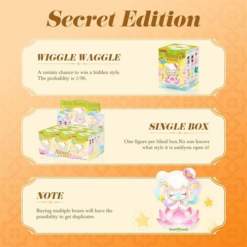 Rolife Best Wishes Series Nanci Blind Box، لعبة صغيرة عشوائية قابلة للجمع، ديكور مكتب المنزل، هدية حفلة عيد ميلاد للمراهقين والبالغين، صندوق واحد in Kuwait
