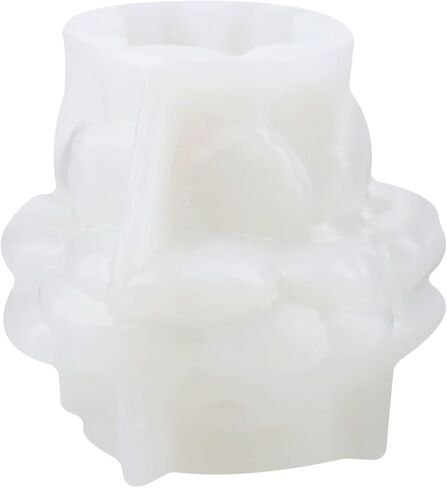 Rose Flower Cylinder Candle Mold Flower Pillar Resin Casting Silicone Molds for Candles Making Aromatherapy Candles Handmade Wax Home Decor in Saudi Arabia