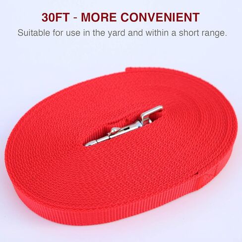 Dog Leash Puppy Obedience Recall Training Agility Lead 30ft, Great for Play, Camping, or Backyard in Saudi Arabia