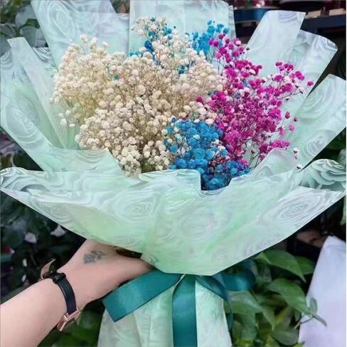 35 Sheet in 7 colors Flower Wrapping Paper - Waterproof bouquet semi transparent rose beauty flower wrapping paper, Florist Supplies Packaging Paper for Wedding Birthday Gift DIY in Saudi Arabia