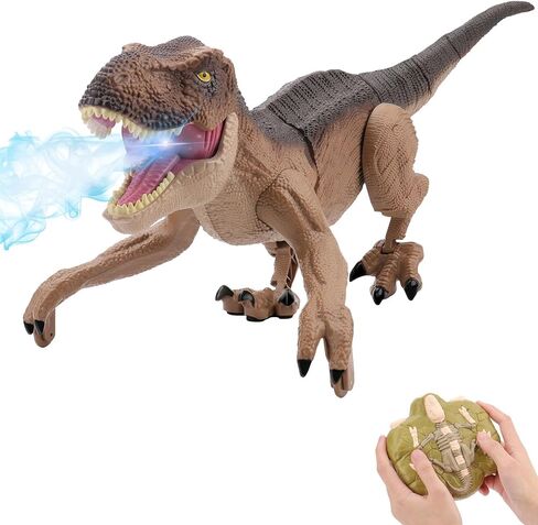 IQKidz Dinosaur World Race Track Toys - 216pcs Flexible Track Playset with 1 Dinosaur Car, 1 Race Car, 6 Dino Toys, for Kids 3 4 5 6 Year & Up Old (Boys and Girls) in Kuwait