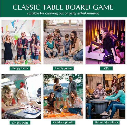 IMIKEYA Mini Mahjong Game Mahjong Tiles Set: مجموعة صغيرة من 146 بلاطة محمولة للسفر مع حقيبة حمل بنية مجموعات بلاط Mahjongs صغيرة لحفلات الألعاب العائلية والسفر in Kuwait