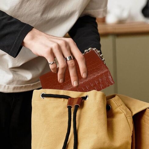 IMIKEYA Mini Mahjong Game Mahjong Tiles Set: مجموعة صغيرة من 146 بلاطة محمولة للسفر مع حقيبة حمل بنية مجموعات بلاط Mahjongs صغيرة لحفلات الألعاب العائلية والسفر in Kuwait