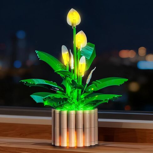 إضاءة LED متوافقة مع Lego Peace Lily 11504 - مصابيح فقط، مجموعة إضاءة متوافقة مع Lego Botanicals 11504، غير متضمنة الوضع in Saudi Arabia