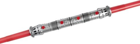 Star Wars Darth Maul Official Halloween Costume Accessory - Light-Up Retractable Plastic Double Saber in Saudi Arabia