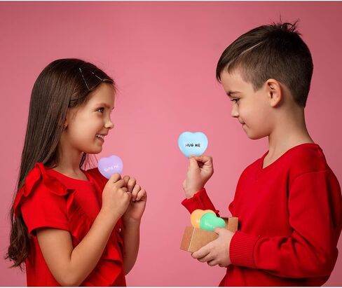 Sratte 30 Pcs Heart Stress Balls Bulk Valentines Day Stress Balls 1.61 Inch Relief Heart Shaped Squeeze Mini Foam Toys for Valentine Party Favors Gifts Holiday Carnival Reward Gift Fillers in Saudi Arabia