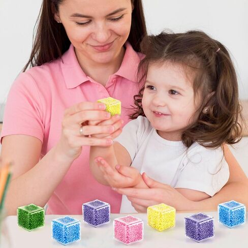 20 Pack Mini Stress Cube Filled with Foam Particles, Sensory Squishy Fidget Toys Square Squeeze Stress Balls for Kids Adults Anxiety Stress Relief, Classroom Prizes, Birthday Gifts Party Favors in Saudi Arabia