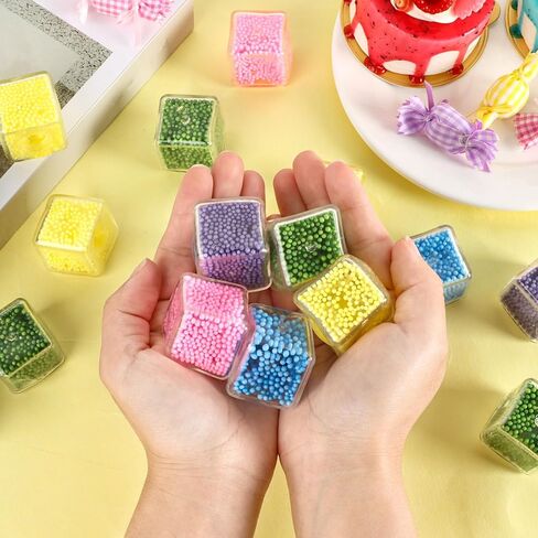 20 Pack Mini Stress Cube Filled with Foam Particles, Sensory Squishy Fidget Toys Square Squeeze Stress Balls for Kids Adults Anxiety Stress Relief, Classroom Prizes, Birthday Gifts Party Favors in Saudi Arabia