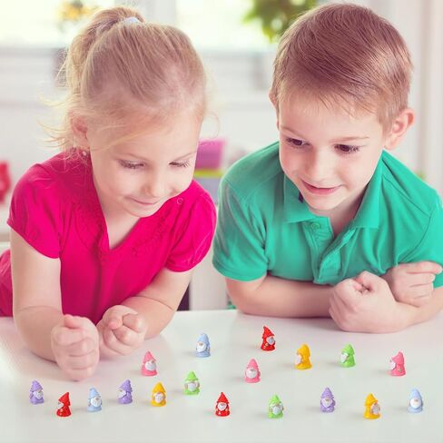 30 Pcs Mini Resin Gnomes 6 Colors Tiny Gnomes Miniature Figurines Mini Gnome Decor Miniature Gnome Figurines for Garden Outdoor Landscape Dollhouse Patio Yard Lawn Potted Plant Decor in Saudi Arabia