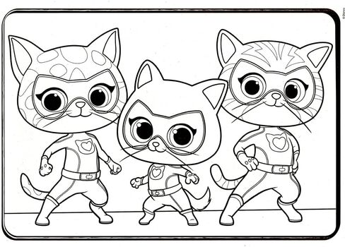 Super Kitties Coloring Book and Sticker Set for Kids in Saudi Arabia