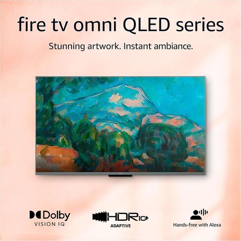 تلفزيون Amazon Fire TV 65 بوصة Omni QLED Series 4K UHD، تلفزيون ذكي Dolby Vision IQ، تعتيم محلي، بدون استخدام اليدين مع Alexa in Saudi Arabia