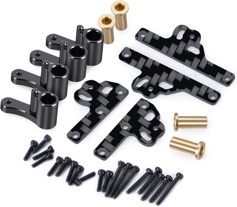 Carbon Fiber Shock Flex Blades CNC Aluminum Damper Holder Absorber Mount for 1/24 RC Crawler Car Axial SCX24 Gladiator Bronco C10 JLU Deadbolt Upgrades Parts in Saudi Arabia