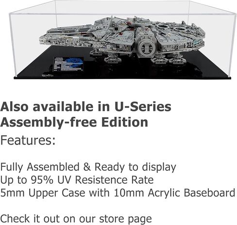 Acrylic Display Case Compatible for Lego Millennium Falcon #75192, Dustproof Display Case (Case Only) (Lego Sets are NOT Included) (Horizontal) in Kuwait