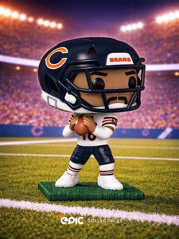Pop Football: Bears - Caleb Williams Vinyl Figure Bundled with Box Protector Compatible for Funko in Saudi Arabia