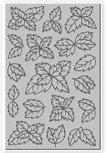 CHGCRAFT Mint Leaf Rubber Polymer Clay Texture Sheet Leaf Clay Stamp Sheet for Crafts for DIY Clay Jewelry and Earrings Making Clay Mat in Saudi Arabia
