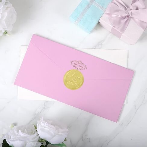 100 x Save The Date Envelope Seals, Embossed Gold Foil Labels Save The Date Stickers Elegant Wedding Invitation & Party Favor Labels Envelope Seals Stickers Metallic Foil Tags, 1.6 Inch in Kuwait