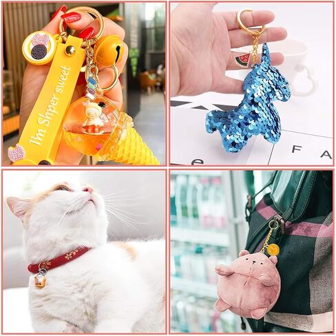 WEILPANFA 402Pcs Charms Lip Gloss Keychain Making Kit, Bag Charm Kits ，Key Chain Hooks, Charms, Chains, Jump Rings, Lobster Clasps, Plier, Tools&Gift Bags, DIY Craft Supplies, Valentines Gifts in Saudi Arabia