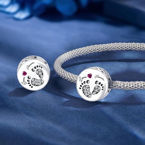 1Pc Silver Plated Fashionable paw print Pet Dogs & Cats Series for Women Bracelets Bangles DIY Jewelry Making And Daily Outfit Matching Jewelry Decoration gifts for women mom in Saudi Arabia