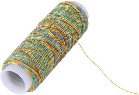 Sewing Thread Set, 5pcs Multicolor Gradient Sewing Quilting Embroidery Thread Spools Garment Accessory for DIY Hand Sewing Machine Sewing Supplies in Saudi Arabia