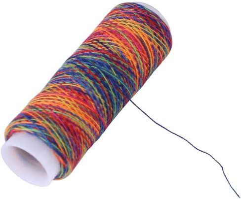 Sewing Thread Set, 5pcs Multicolor Gradient Sewing Quilting Embroidery Thread Spools Garment Accessory for DIY Hand Sewing Machine Sewing Supplies in Saudi Arabia