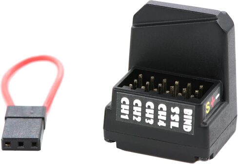 جهاز استقبال DasMikro 4ch/10ch 2.4 جيجا هرتز F-4x، متوافق مع Futaxx T10PX - يدعم HV، S.Bxx2، F/S، القياس عن بعد، UR/SR (DSK-404) in Kuwait