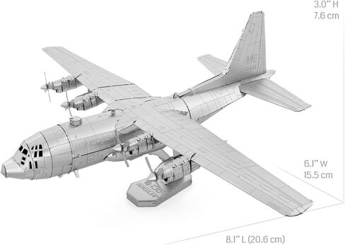 مجموعة نماذج معدنية ثلاثية الأبعاد من Fascinations Metal Earth C-130 Hercules مع ملاقط in Saudi Arabia