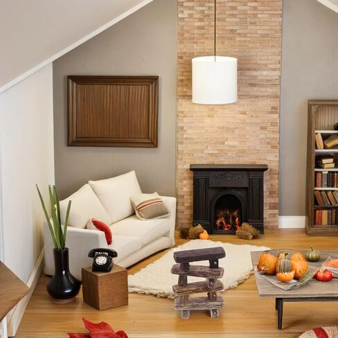 Veemoon مقعد صغير من الراتنج، 4 قطع مقعد حديقة مصغر من الراتنج للحديقة كراسي صغيرة حرفية للحديقة بونساي الحلي في الحديقة مقعد الشارع ملحقات تزيين بيت الدمى 2. 12x0. 71x0. 63 بوصة in Kuwait