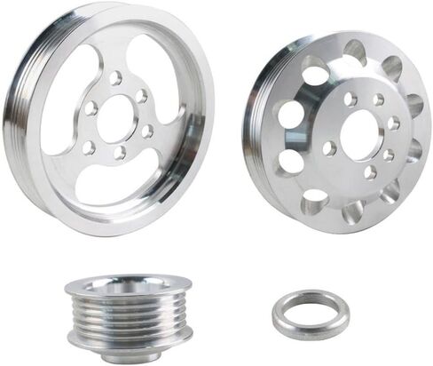 مجموعة بكرة خفيفة الوزن مكونة من 3 قطع متوافقة مع MK4 GLI 1.8T 2.0 20V (فضي) in Saudi Arabia