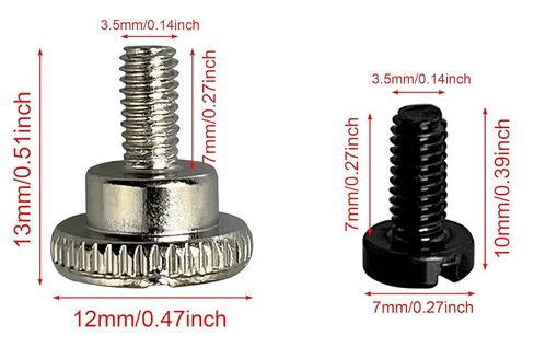 5pcs Presser Foot Screws & 5pcs Needle Clamp Fixing Screws, Silver, for Single Needle Industrial Sewing Machines in Kuwait